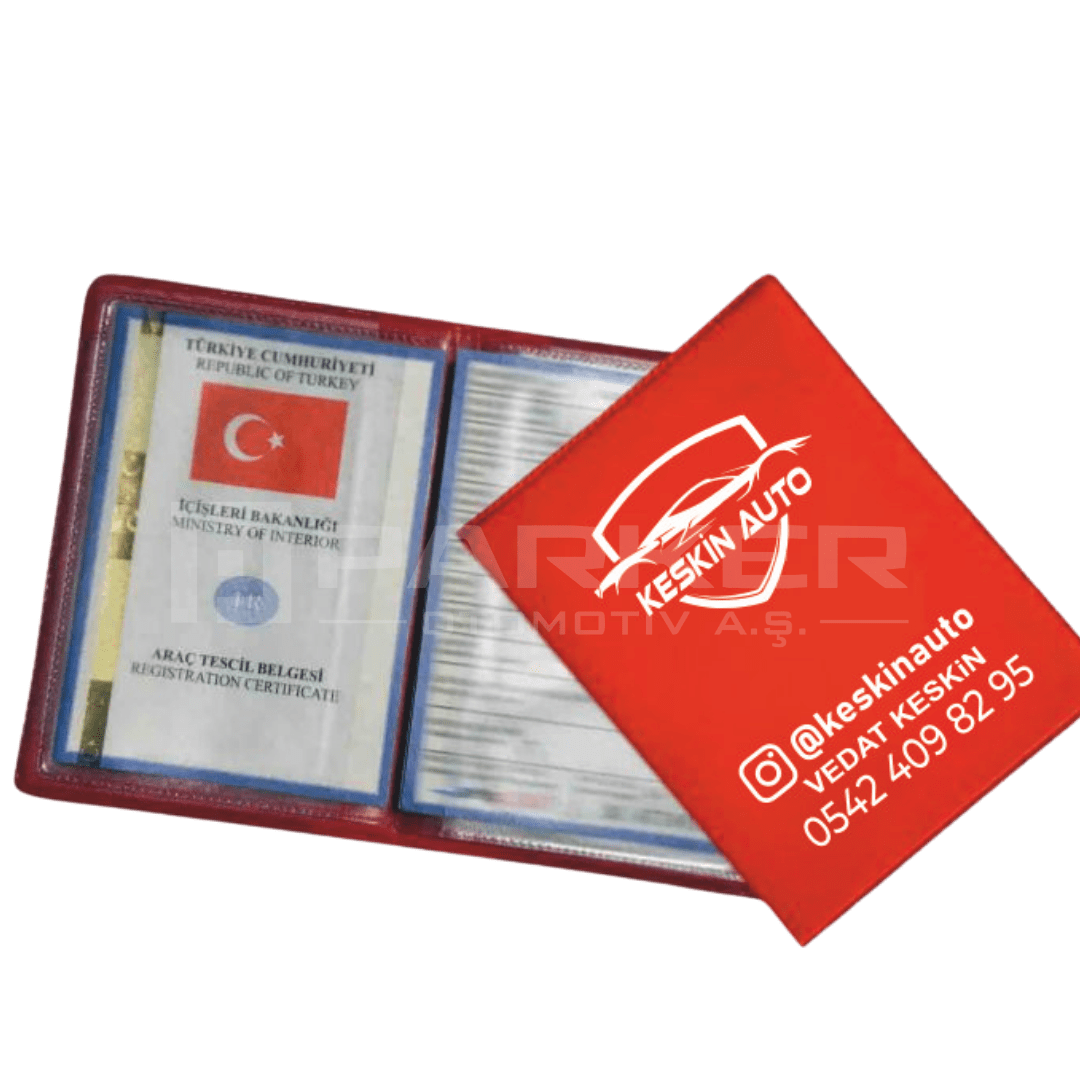 biala ruhsat kabi goresli baskılı Meram Plakalık