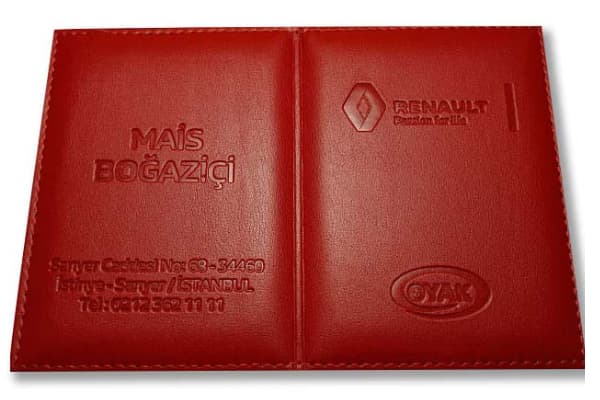 dikisli ruhsat kabi goresli baskılı Meram Plakalık