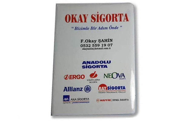 ofset ruhsat kabi goresli baskılı Meram Plakalık