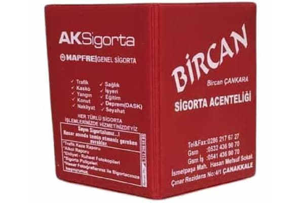 pvc ruhsat kabi goresli baskılı Meram Plakalık
