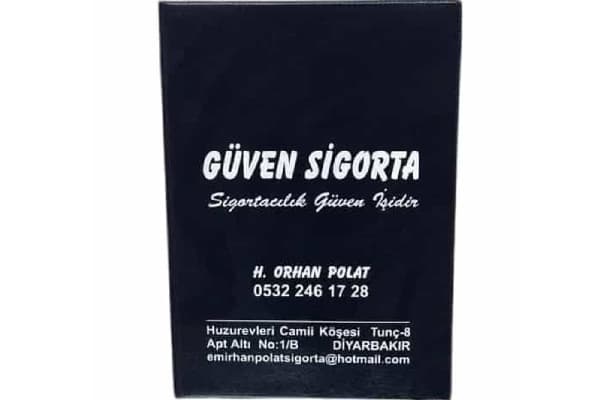 pvc ruhsat kabi goresli baskılı Meram Plakalık