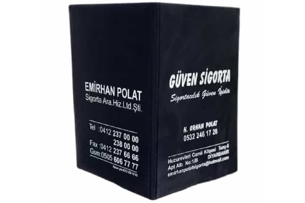 pvc ruhsat kabi goresli baskılı Meram Plakalık